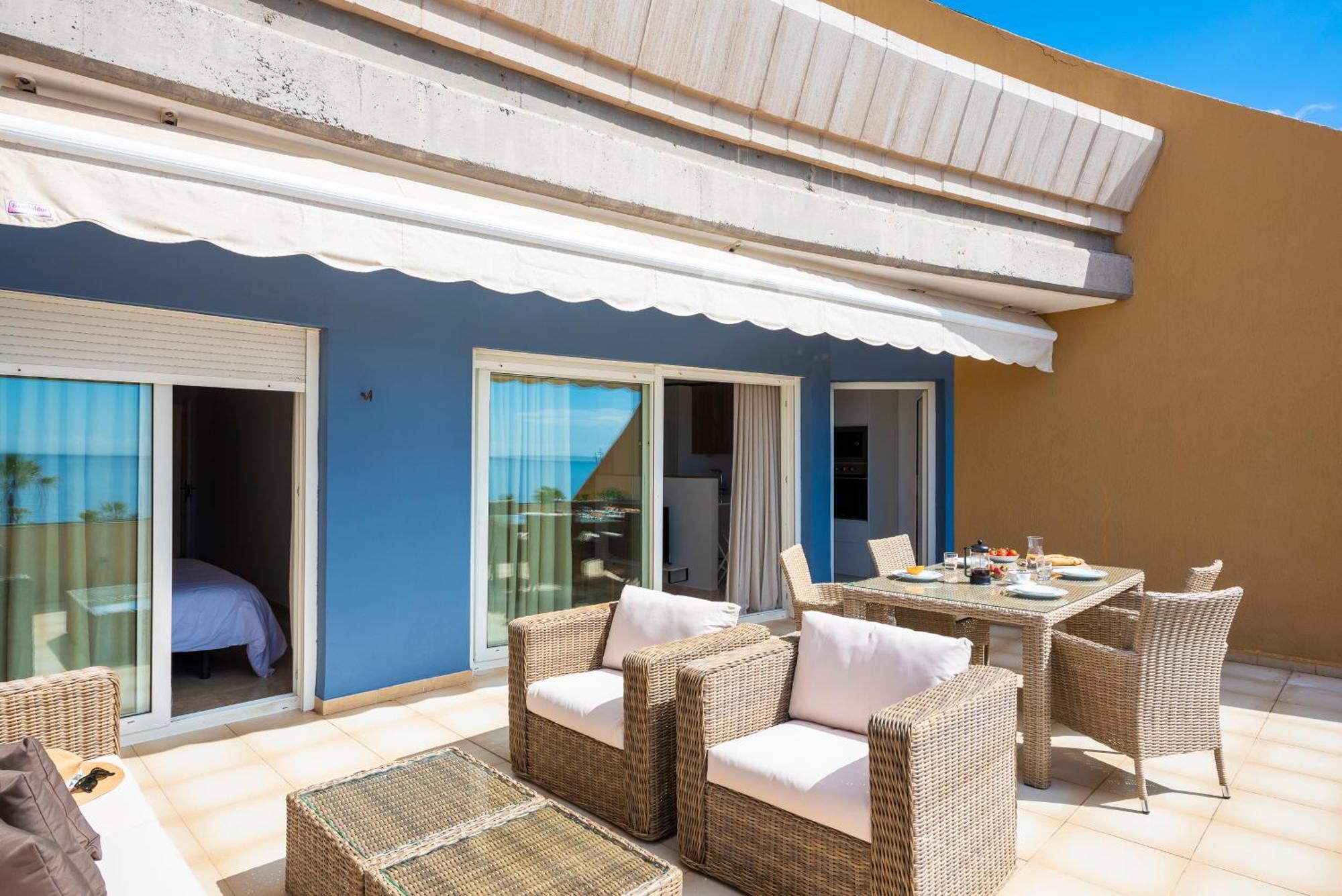 Beach Apartment With Terrace And Private Parking Radazul ภายนอก รูปภาพ